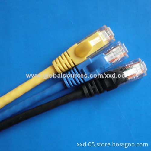 Passed Fluke Test Colorful Cat6 Patch Cables, UTP 24AWG Copper, 250MHz Frequency